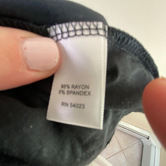 Banana Republic black stretch wrap dress size L - Picture 6 of 6